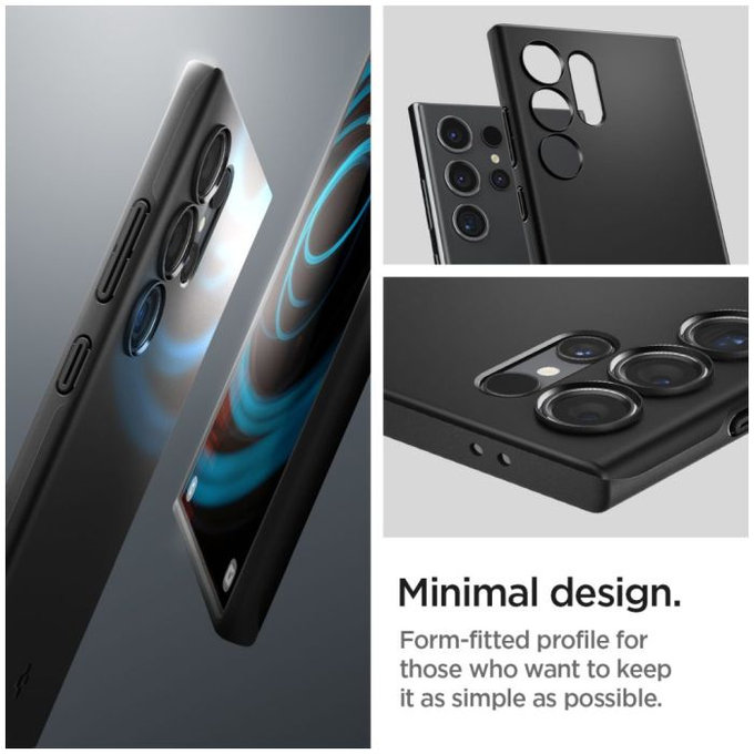 Spigen - Case Thin Fit for Samsung Galaxy S24 Ultra, black