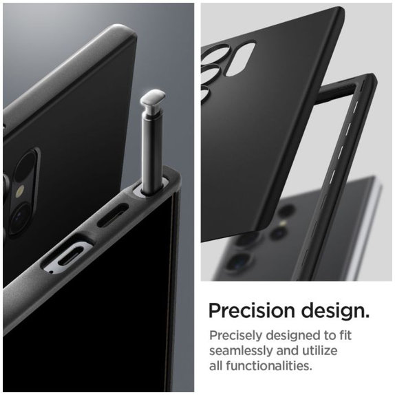 Spigen - Case Thin Fit for Samsung Galaxy S24 Ultra, black