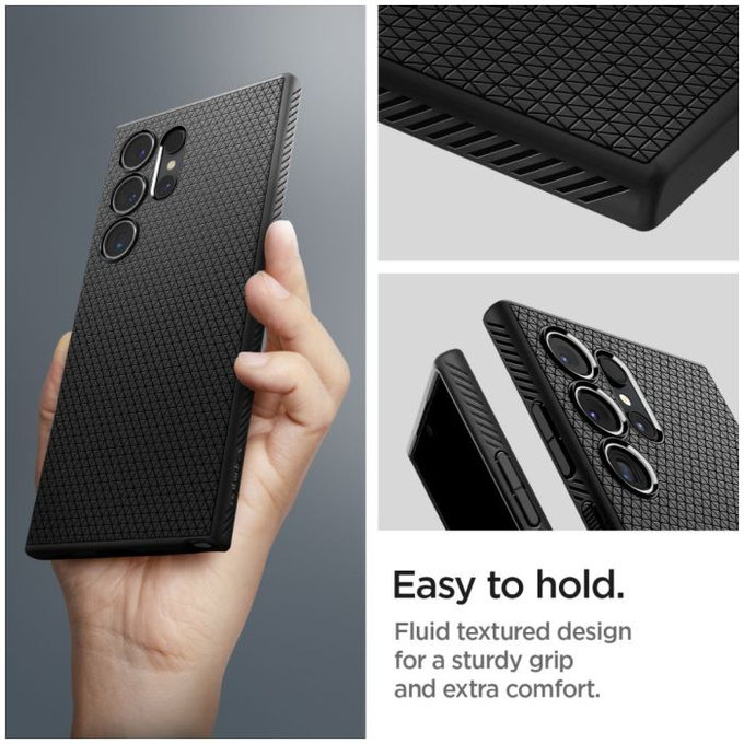 Spigen - Case Liquid Air for Samsung Galaxy S24 Ultra, Matte Black