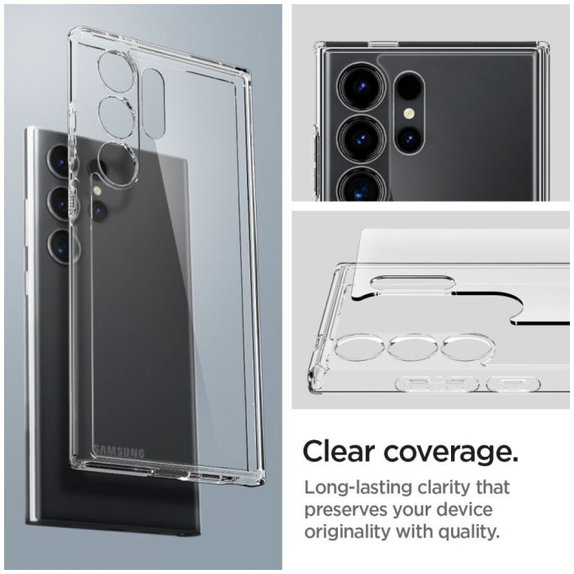 Spigen - Case Ultra Hybrid for Samsung Galaxy S24 Ultra, transparent