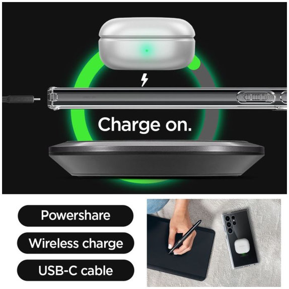 Spigen - Case Ultra Hybrid for Samsung Galaxy S24 Ultra, transparent