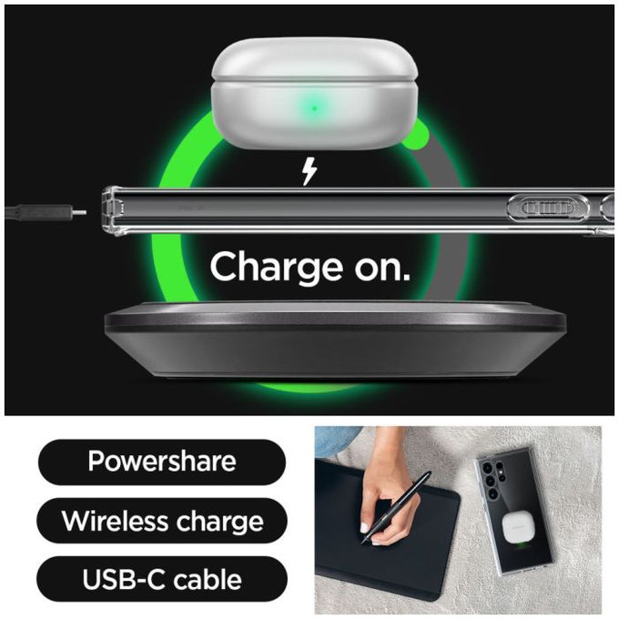 Spigen - Case Ultra Hybrid for Samsung Galaxy S24 Ultra, transparent