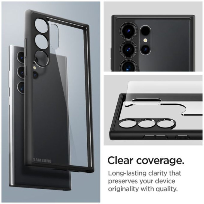 Spigen - Case Ultra Hybrid for Samsung Galaxy S24 Ultra, Matte Black