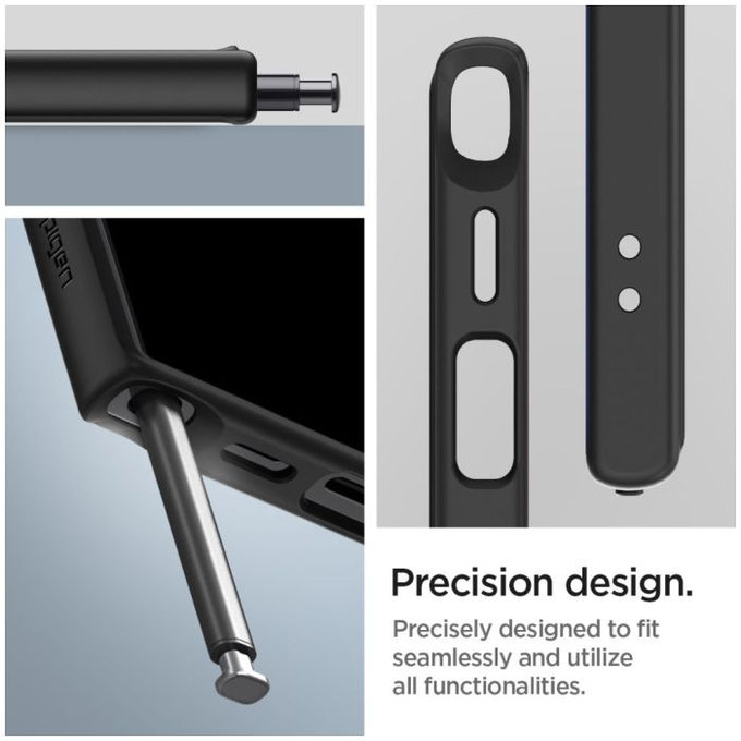 Spigen - Case Ultra Hybrid for Samsung Galaxy S24 Ultra, Matte Black