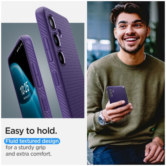 Spigen - Case Liquid Air for Samsung Galaxy S24, Deep Purple