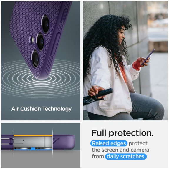 Spigen - Case Liquid Air for Samsung Galaxy S24, Deep Purple