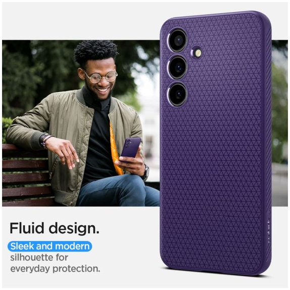 Spigen - Case Liquid Air for Samsung Galaxy S24, Deep Purple