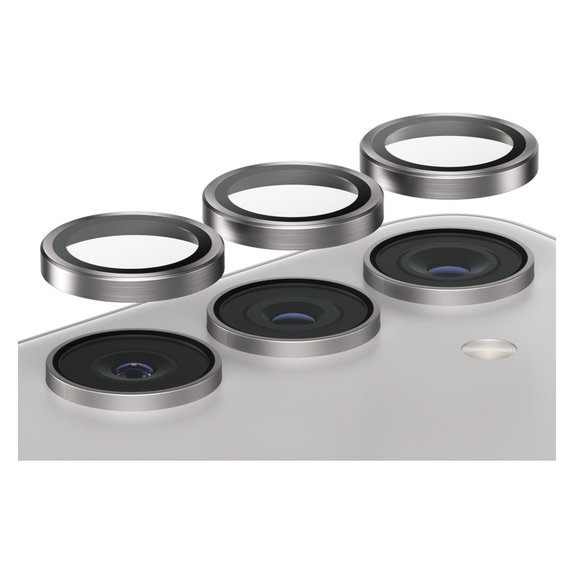 Camera Lens Protector Hoops for Samsung Galaxy S24/S23/S23+, Gray, PanzerGlass