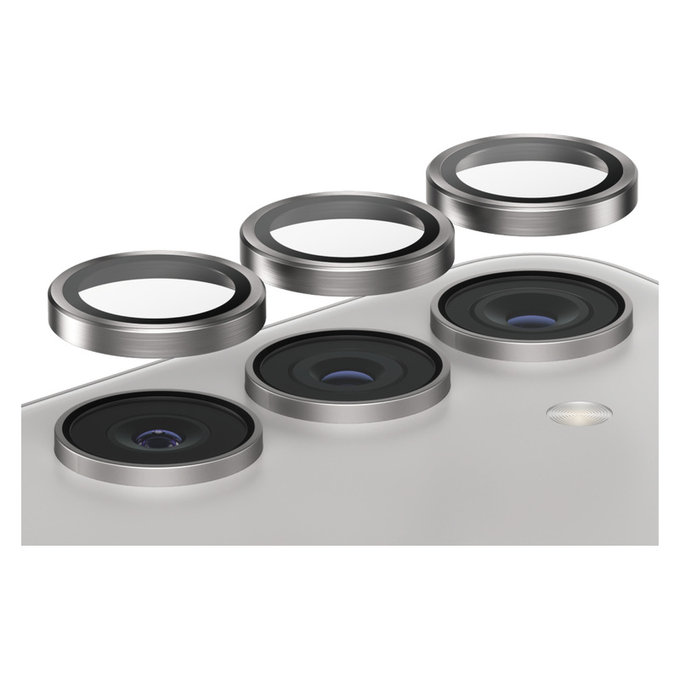 Camera Lens Protector Hoops for Samsung Galaxy S24/S23/S23+, Gray, PanzerGlass
