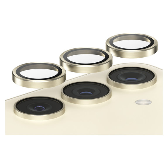 Camera Lens Protector Hoops for Samsung Galaxy S24/S23/S23+, Yellow, PanzerGlass