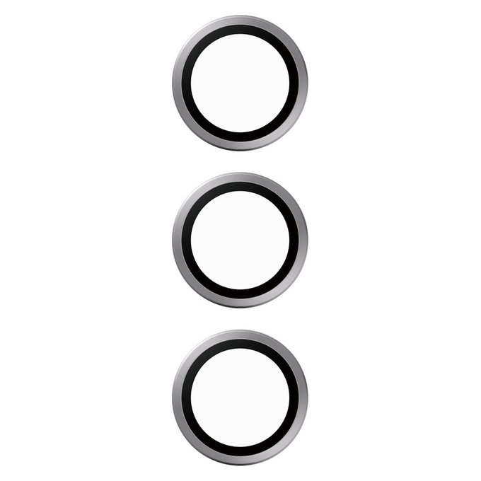 Camera Lens Protector Hoops for Samsung Galaxy S24+, Gray, PanzerGlass