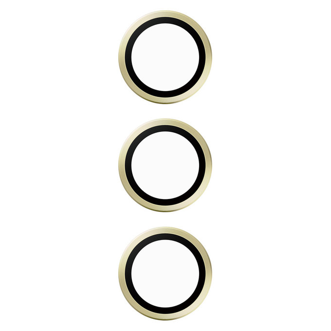 Camera Lens Protector Hoops for Samsung Galaxy S24+, Yellow, PanzerGlass