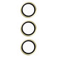 Camera Lens Protector Hoops for Samsung Galaxy S24+, Yellow, PanzerGlass