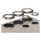 Camera Lens Protector Hoops for Samsung Galaxy S24 Ultra, Gray, PanzerGlass
