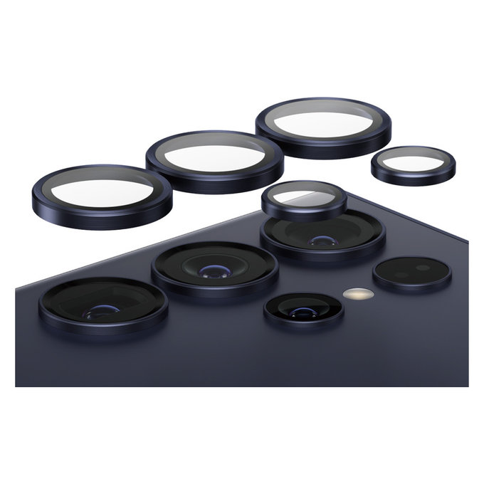 Camera Lens Protector Hoops for Samsung Galaxy S24 Ultra, Purple, PanzerGlass