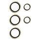 Camera Lens Protector Hoops for Samsung Galaxy S24 Ultra, Yellow, PanzerGlass