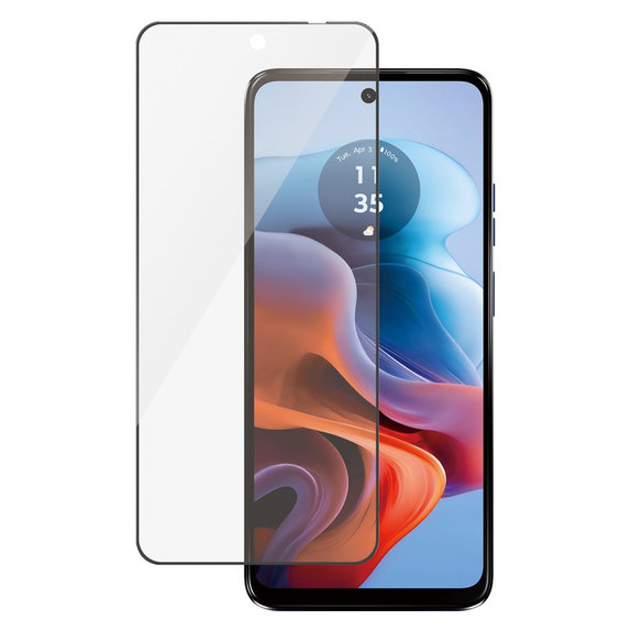 Tempered Glass UWF for Motorola Moto G34, Black, PanzerGlass