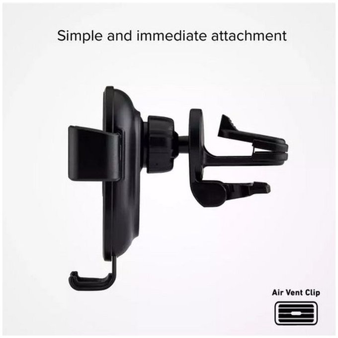 SBS - Car Holder Gravity with Wireless Charging, 10W, black
