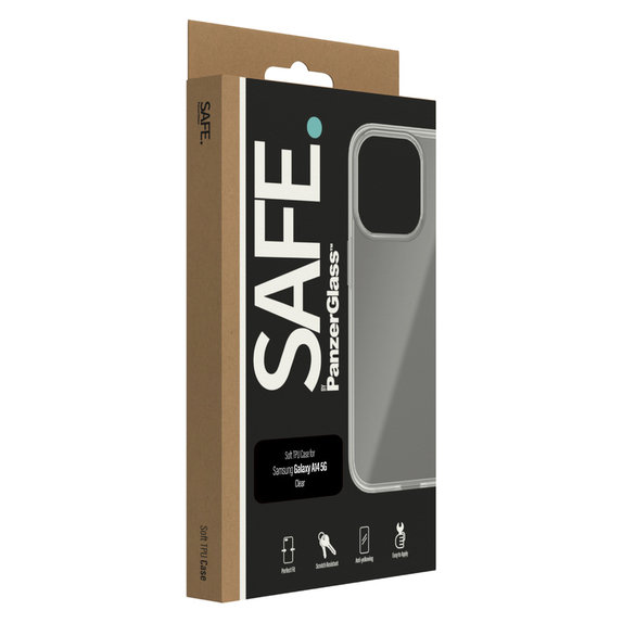 Case TPU for Samsung Galaxy A14/A14 5G, Transparent, SAFE by PanzerGlass