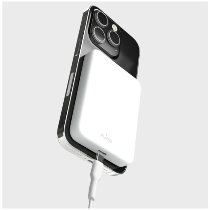 PURO - MagSafe PowerBank 4200 mAh 5W, USB-C, white