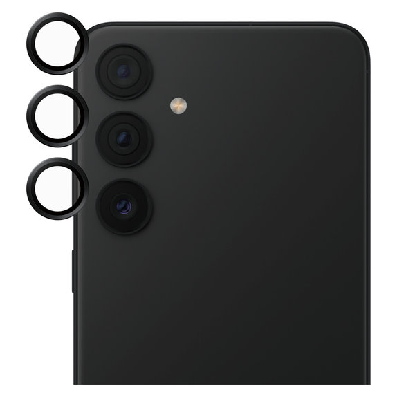Camera Lens Protector for Samsung Galaxy S24+, Black, SAFE by PanzerGlass