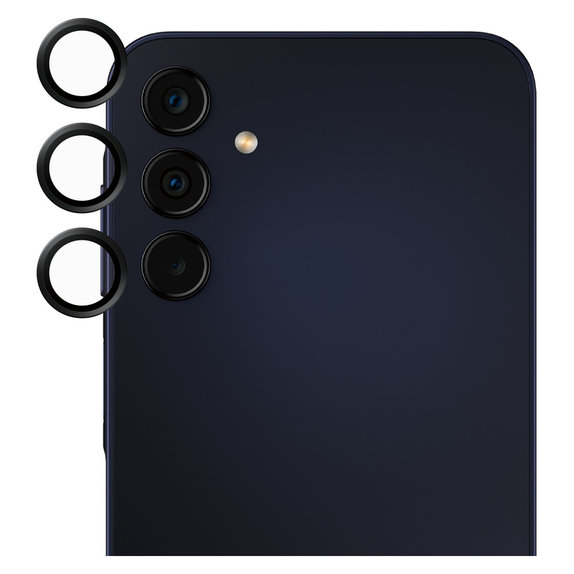 Camera Lens Protector for Samsung Galaxy A15/A15 5G, Black, SAFE by PanzerGlass
