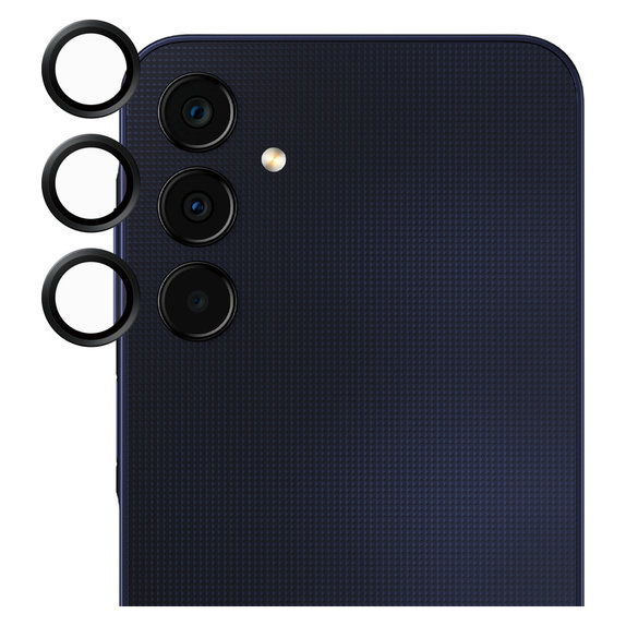 Camera Lens Protector for Samsung Galaxy A25 5G, Black, SAFE by PanzerGlass