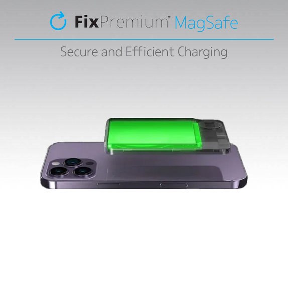FixPremium - MagSafe PowerBank with LCD 5000mAh, green