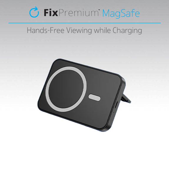 FixPremium - MagSafe PowerBank with Stand 5000mAh, black
