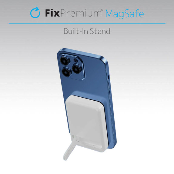 FixPremium - MagSafe PowerBank with Stand 10 000mAh, black