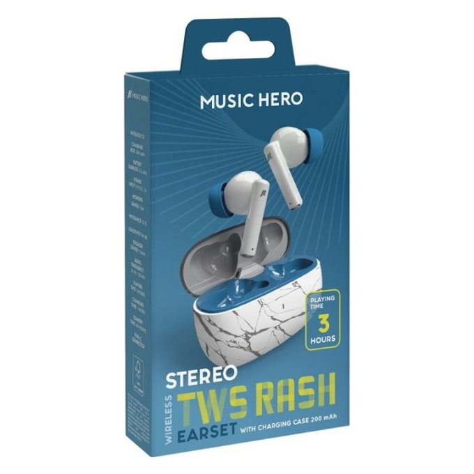 Music Hero Wireless Earphones TWS RASH, fantasy blue FixShop