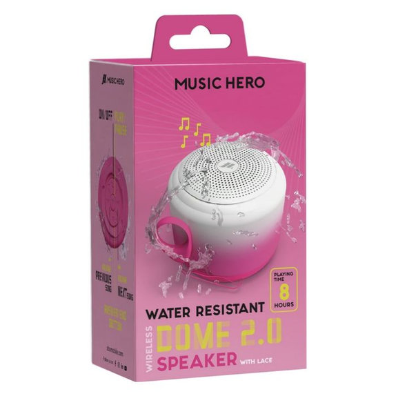 Music Hero - Wireless Speaker DOME 2.0, 3 W, white