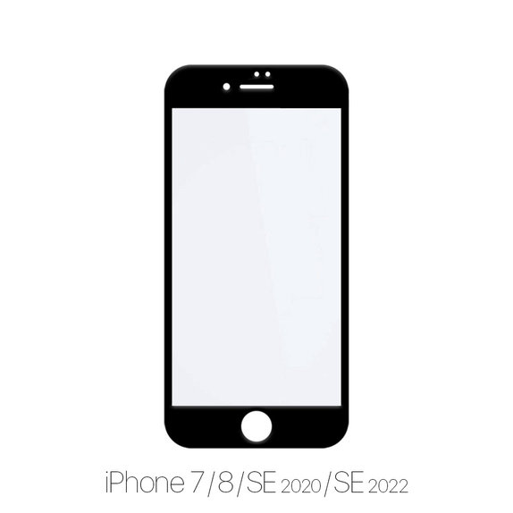 FixPremium FullCover Glass - Tempered Glass for iPhone 7, 8, SE 2020 & SE 2022 (10 Pack)