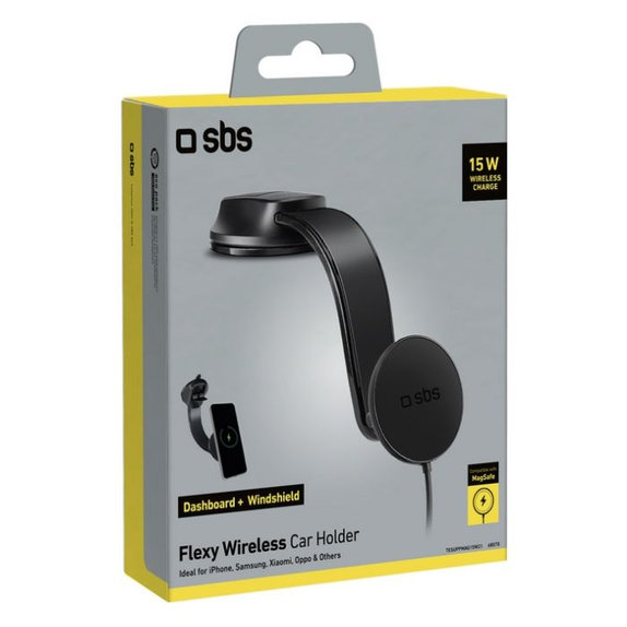 SBS - Car Holder Flexy with MagSafe, 15W, black