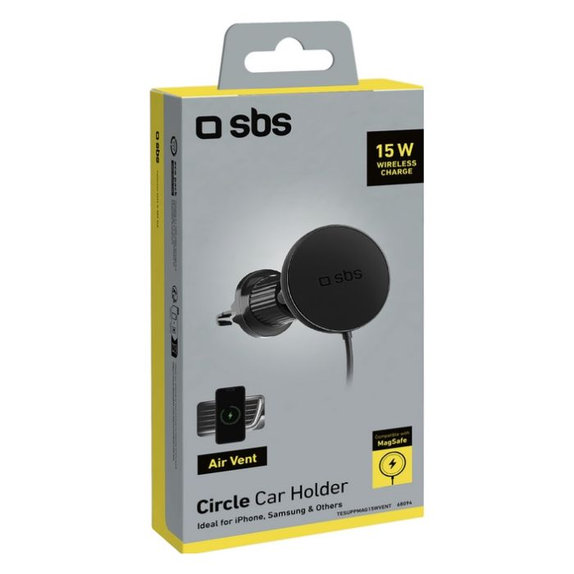 SBS - Car Holder Circle with MagSafe, 15W, black