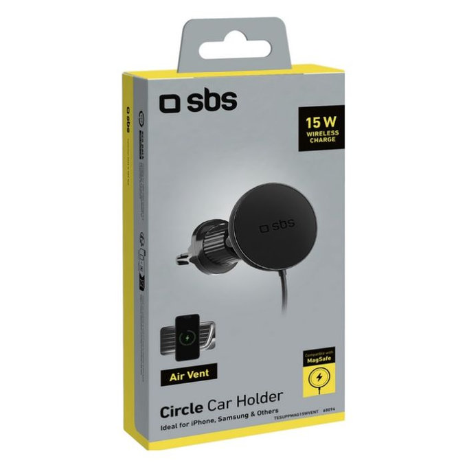 SBS - Car Holder Circle with MagSafe, 15W, black