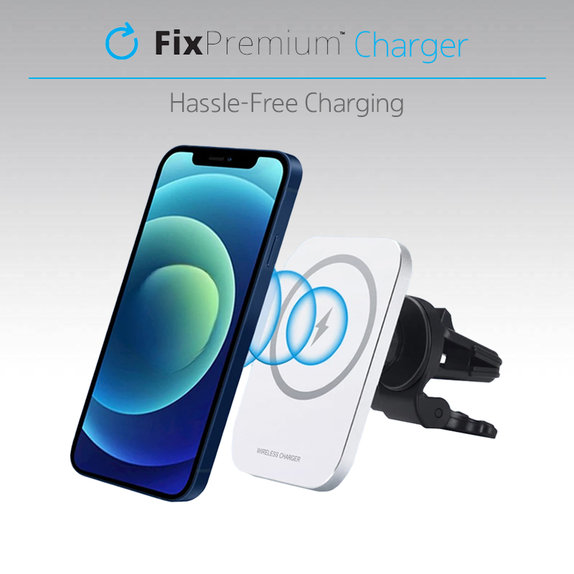 FixPremium - Car Charger MagSafe V2, white