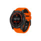 FixPremium - Two-tone Silicone Strap for Garmin (QuickFit 26mm), orange