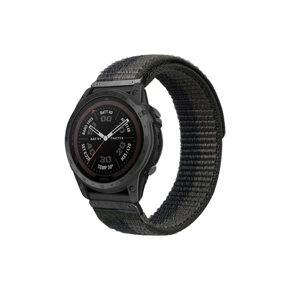 FixPremium - Nylon Strap for Garmin (QuickFit 26mm), grey