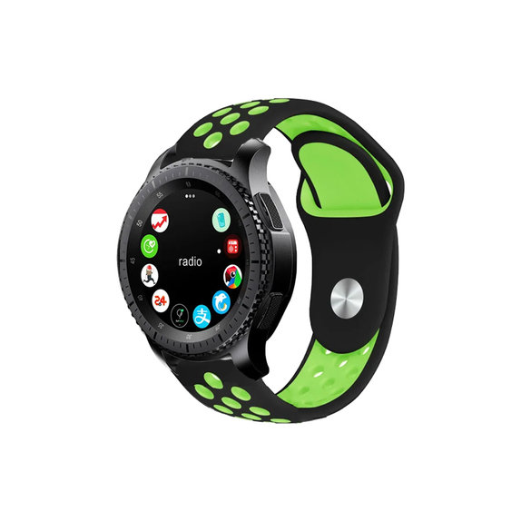 FixPremium - Silicone Sports Strap for Garmin (22mm), black