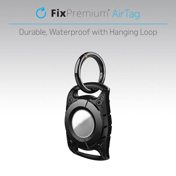 FixPremium - AirTag Collar for Dogs and Cats, black