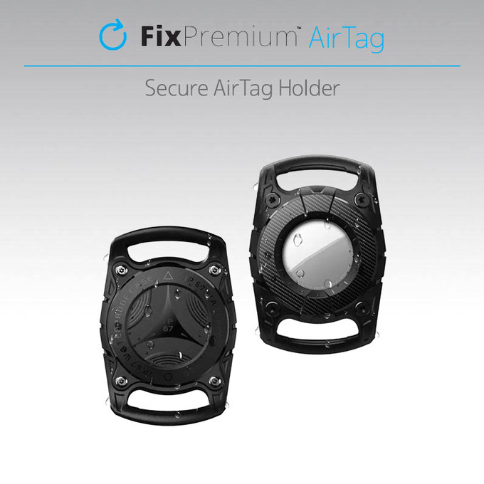 FixPremium - AirTag Collar for Dogs and Cats, black