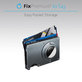 FixPremium - AirTag Carbon Wallet with Clip, black