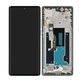 Motorola Edge 50 Fusion - LCD Display + Touch Screen + Frame (Marshmallow Blue) - 5D68C24359 Genuine Service Pack