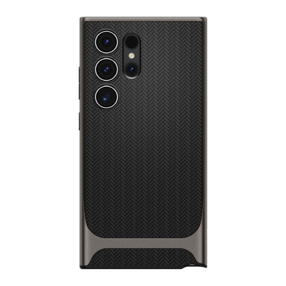 Spigen - Case Neo Hybrid for Samsung Galaxy S24 Ultra, Gunmetal