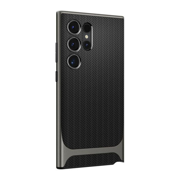 Spigen - Case Neo Hybrid for Samsung Galaxy S24 Ultra, Gunmetal