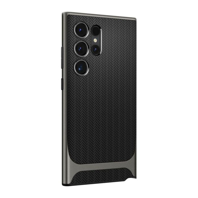 Spigen - Case Neo Hybrid for Samsung Galaxy S24 Ultra, Gunmetal