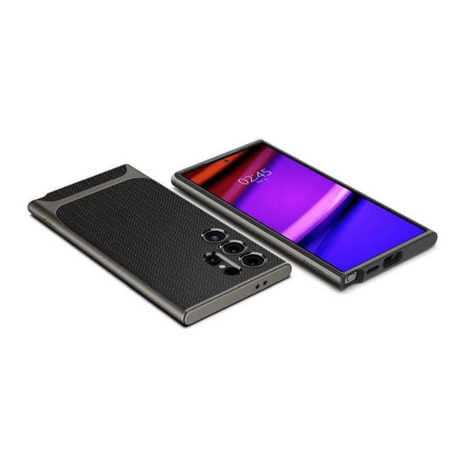 Spigen - Case Neo Hybrid for Samsung Galaxy S24 Ultra, Gunmetal