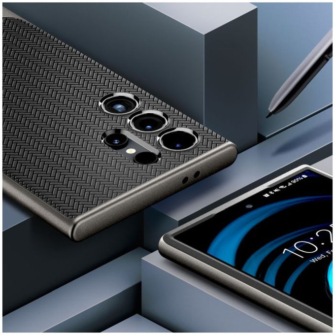 Spigen - Case Neo Hybrid for Samsung Galaxy S24 Ultra, Gunmetal