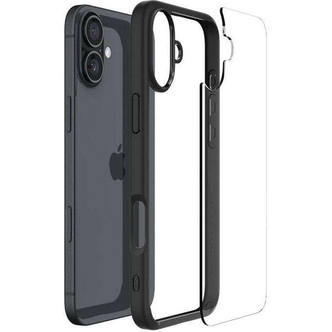 Spigen - Case Ultra Hybrid for iPhone 16 Plus, matte black